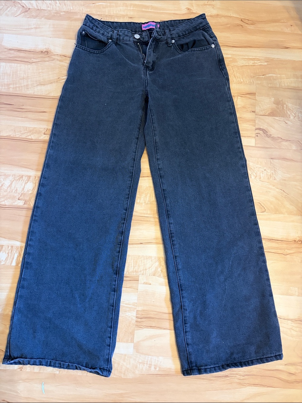 Edikted Black Wide-Leg Jeans